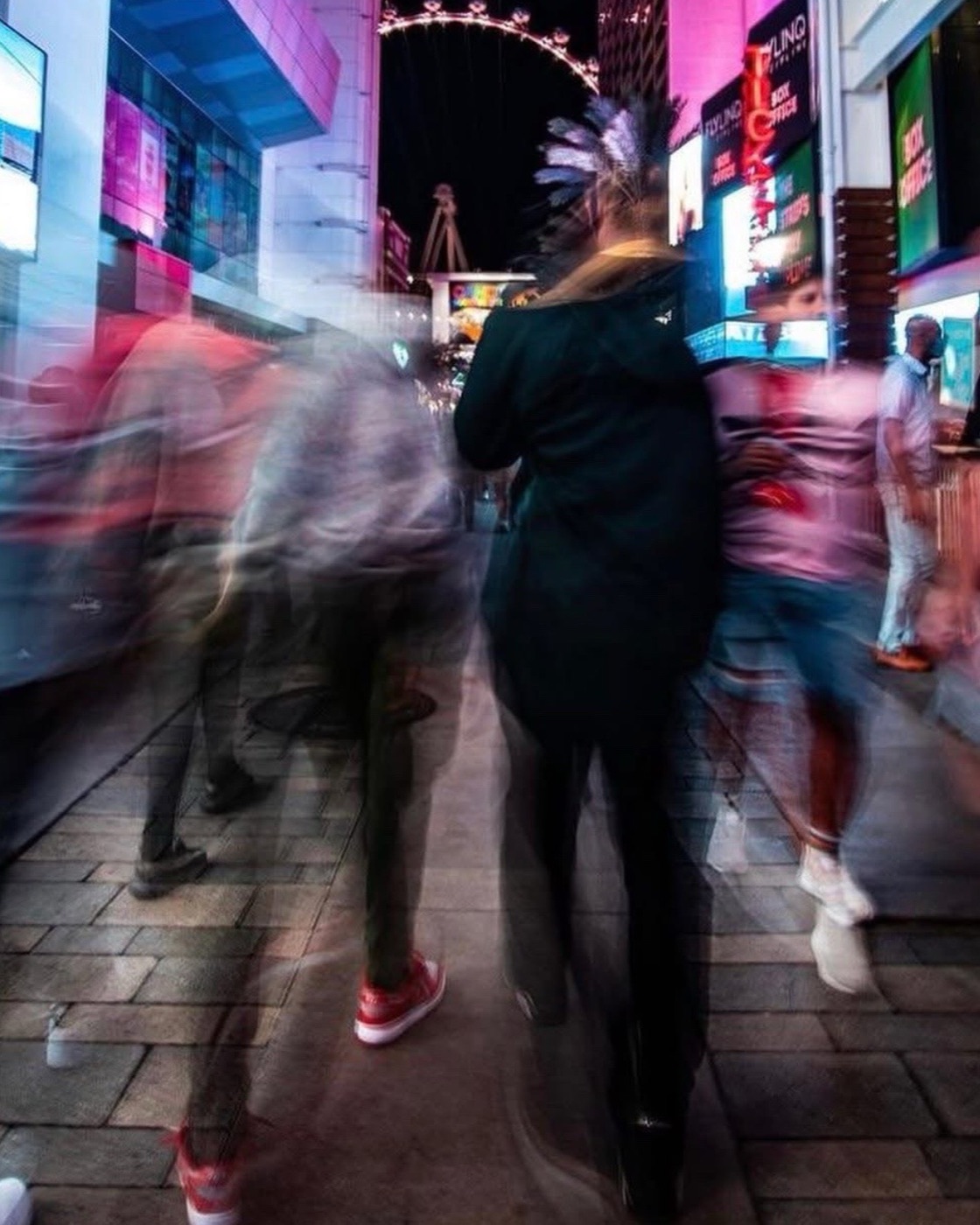 Las Vegas street photography at night