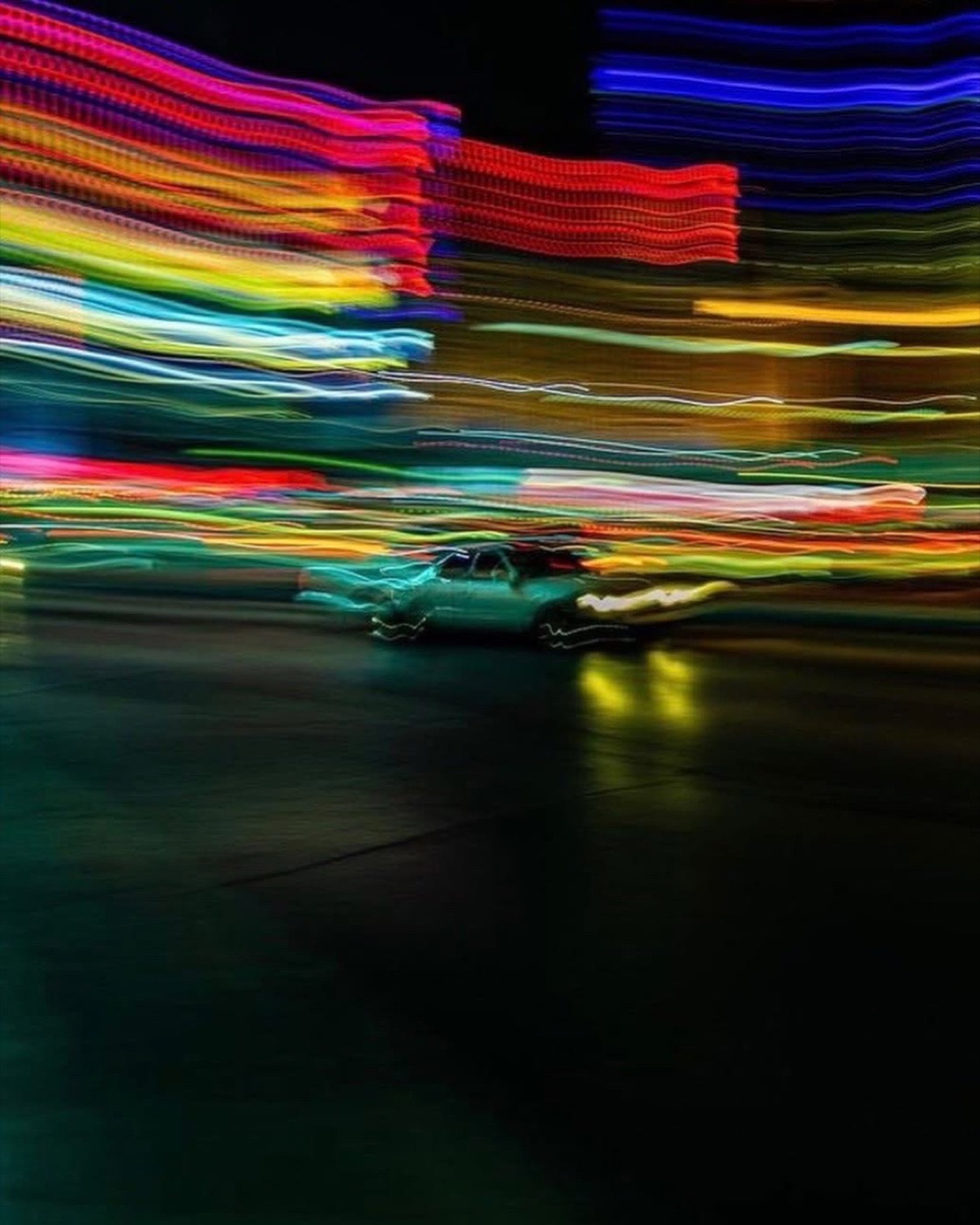 Las Vegas street photography at night
